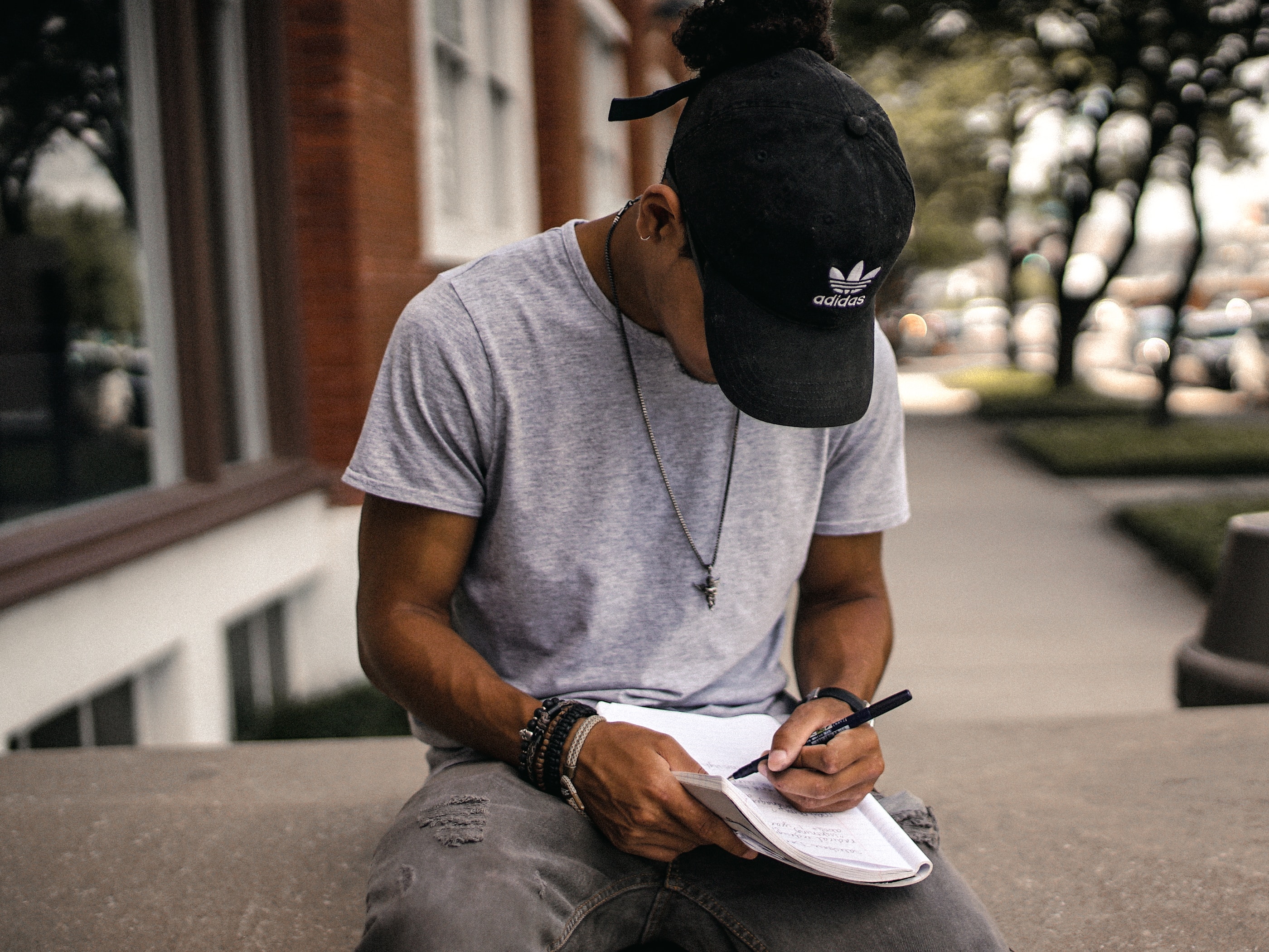 boy studying